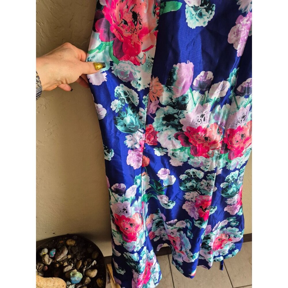 My Michelle Floral Off-Shoulder Maxi Dress size 11 - Picture 5 of 7